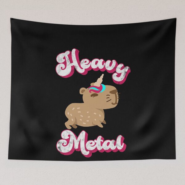 Item preview, Heavy Metal Divertido Carpincho Unicornio Lindo Capibara Música designed and sold by Myth-Creatures.