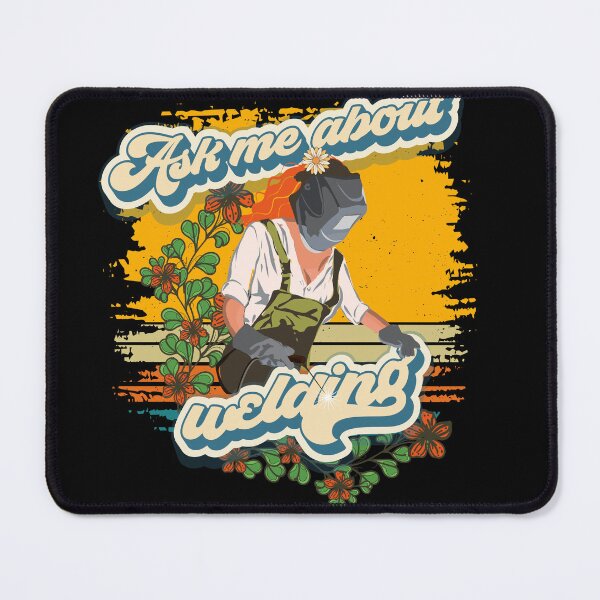 Item preview, Funny groovy quote welder girl sarcastic Ask me about welding designed and sold by HomeCoquette.