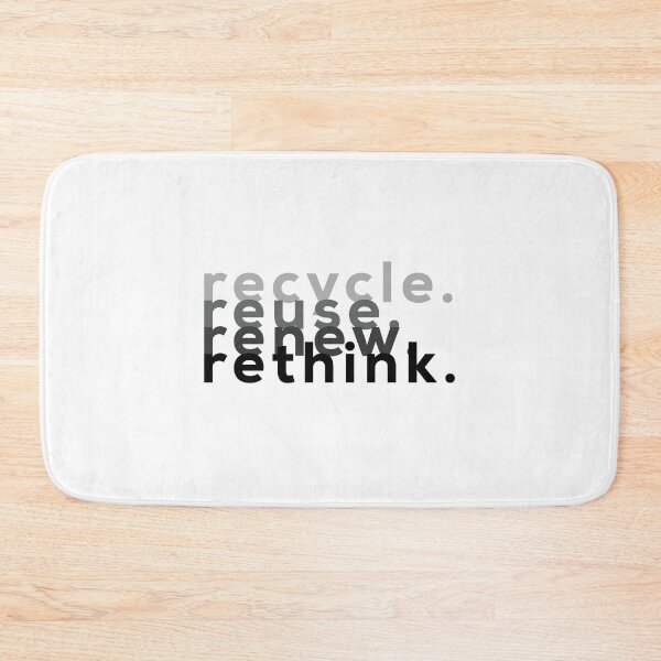 Item preview, recycle reuse renew rethink designed and sold by paediilart.