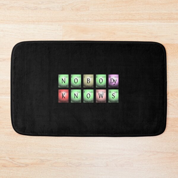Item preview, nobody knows in chemical elements designed and sold by pASob-dESIGN.