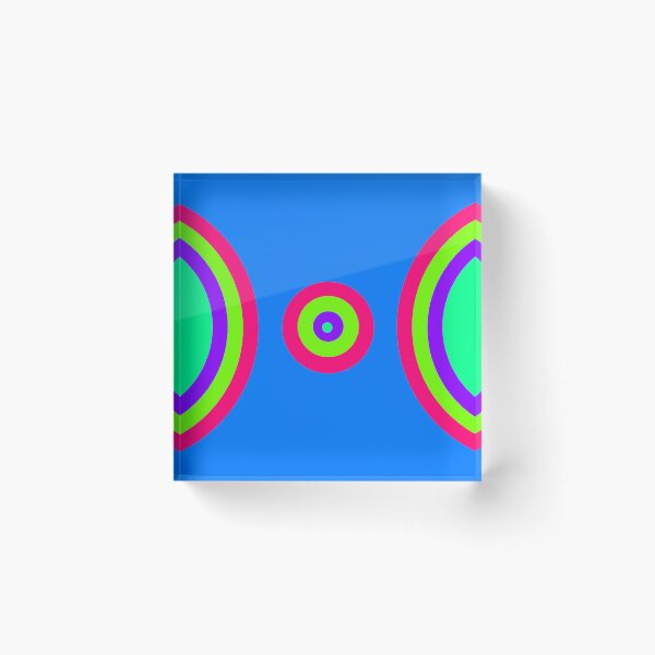 Item preview, SemiCircles on Blue  designed and sold by GEOMETRIC ART   .