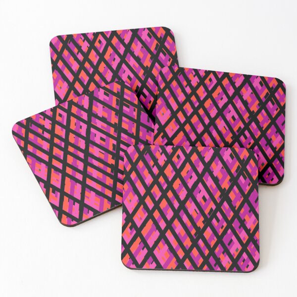 Item preview, Hot pink red triangles  designed and sold by awsomepatterns.