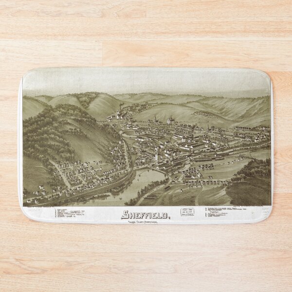 Item preview, Sheffield, Pennsylvania (1895) designed and sold by allhistory.