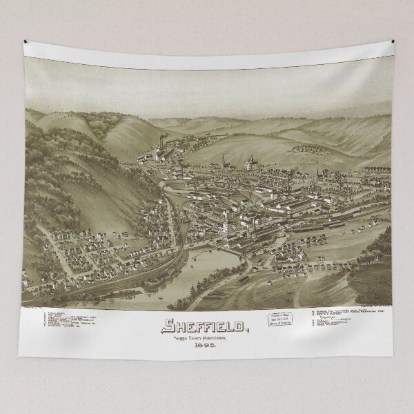 Item preview, Sheffield, Pennsylvania (1895) designed and sold by allhistory.