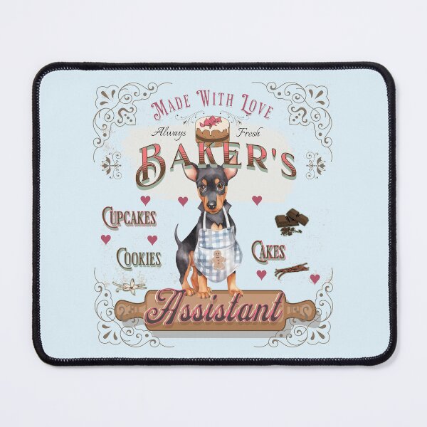 Item preview, Dog Doberman Baker's Assistant - Baking Buddy designed and sold by PositiveIdeas.