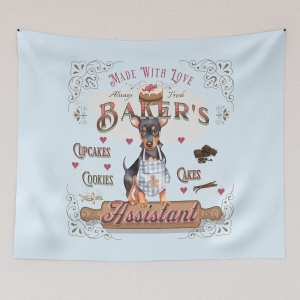 Item preview, Dog Doberman Baker's Assistant - Baking Buddy designed and sold by PositiveIdeas.