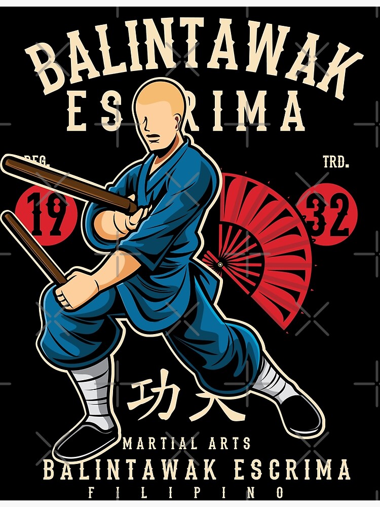 martial arts Eskrima training stick fighting Art Print