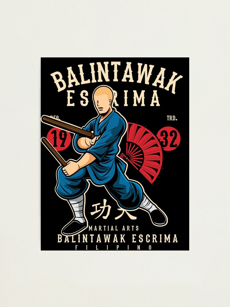 martial arts Eskrima training stick fighting Art Print