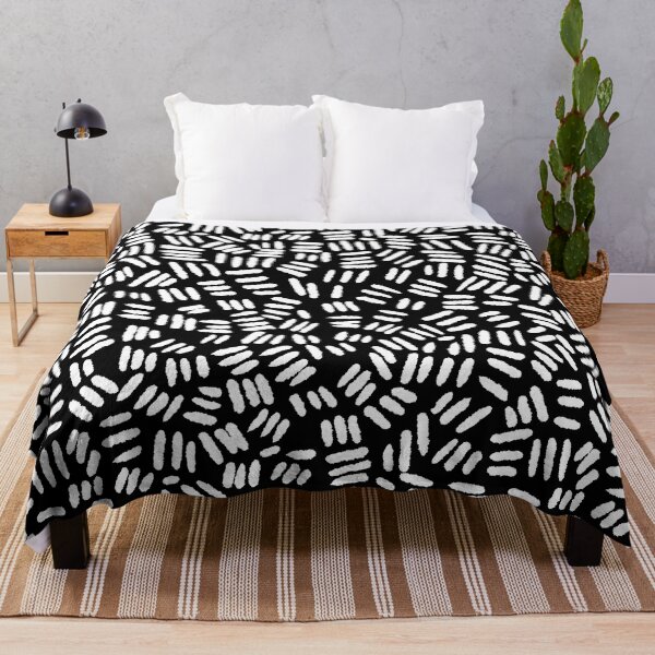 Item preview, Abstract Lines Pattern (white/black) designed and sold by Design Minds Boutique.