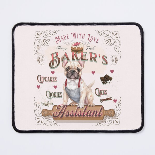 Item preview, Dog French Bulldog Baker's Assistant - Baking Buddy designed and sold by PositiveIdeas.