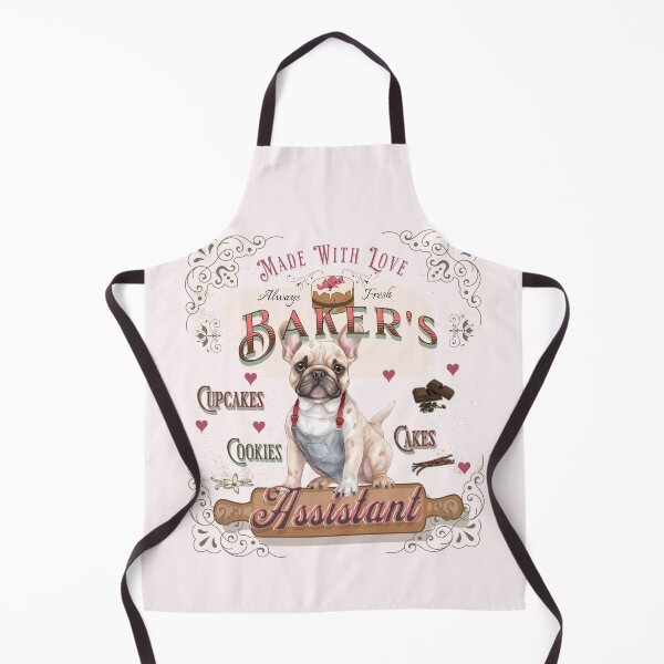 Item preview, Dog French Bulldog Baker's Assistant - Baking Buddy designed and sold by PositiveIdeas.