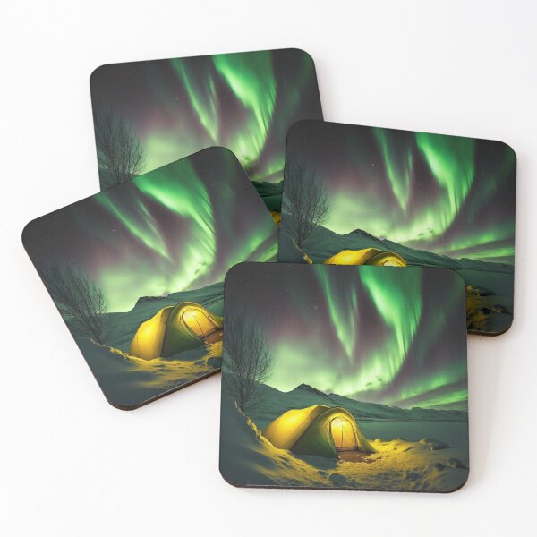Item preview, Arctic Circle Aurora/Star Cluster Sky/Interstellar Cosmos Art/ Polar Lights/Space Station Orbit/Spacewalk Adventure designed and sold by aiphotosart.