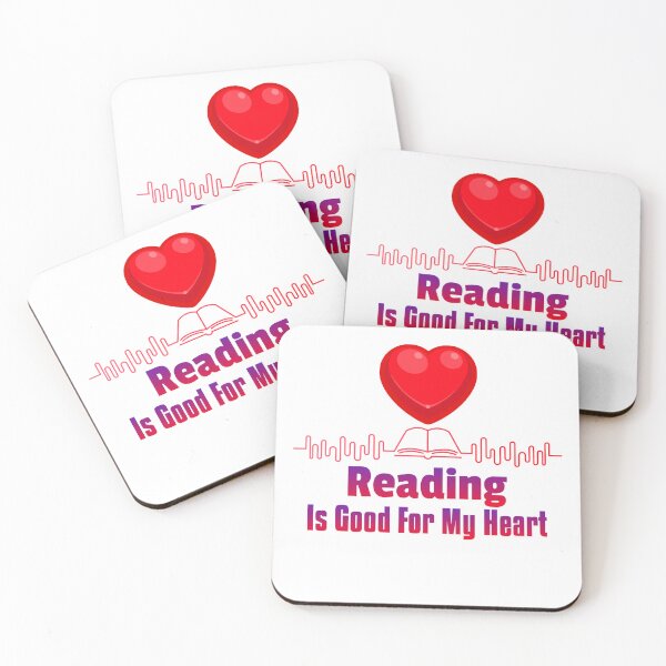 Item preview, Reading is Good for My Heart – Quote for Book Lovers designed and sold by Queen1120.