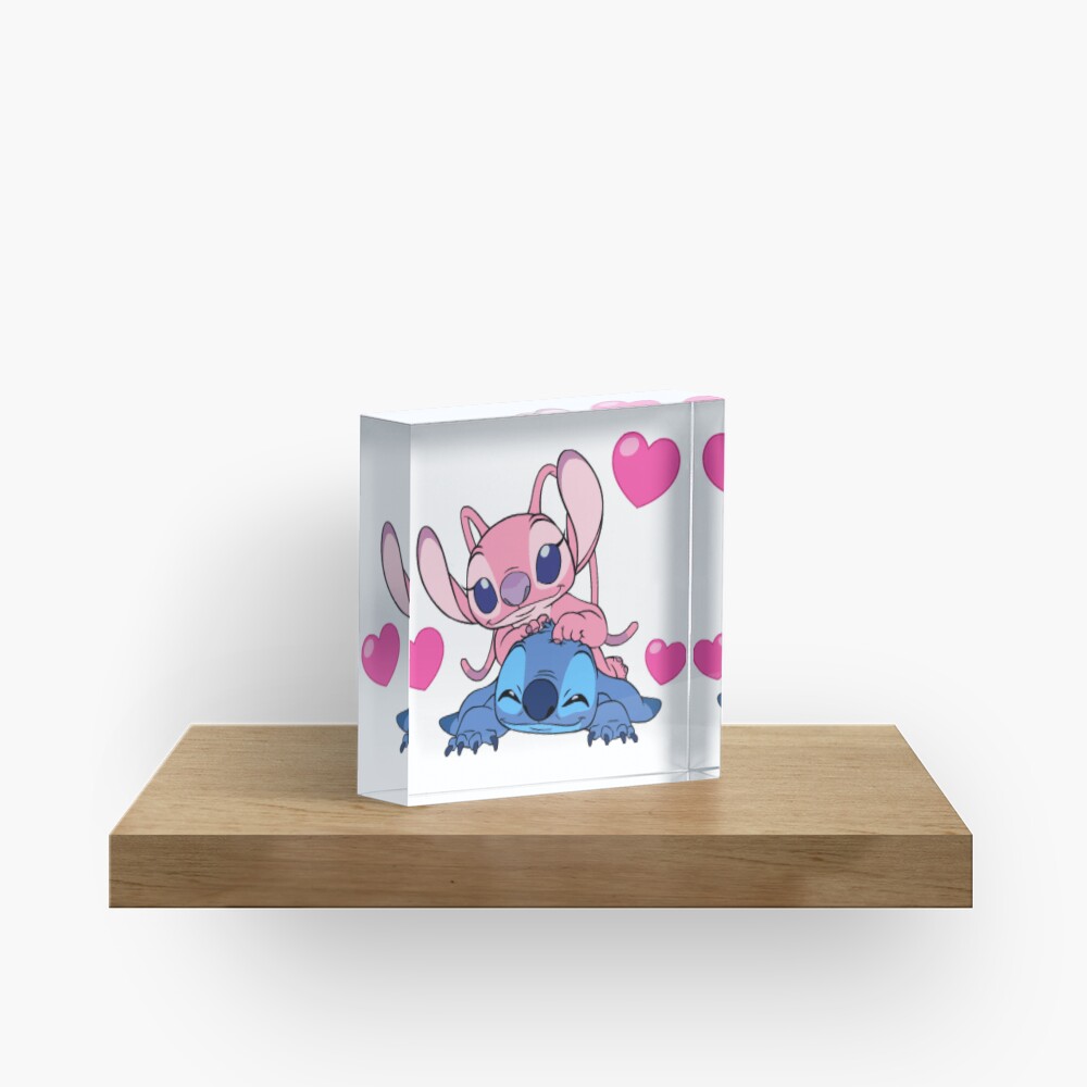 Copy Of Stitch And Angel Sticker For Sale By Crystal ♡ Store Redbubble