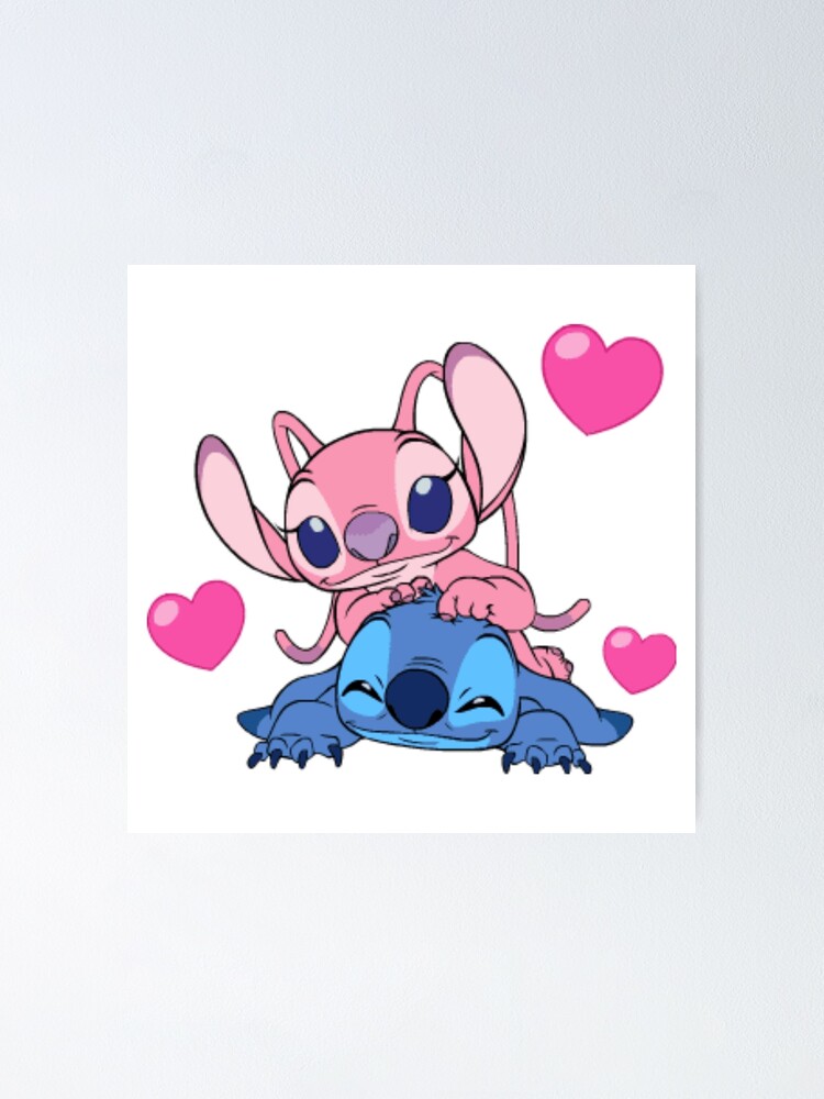 Stitch And Lilo Stitch Angel Love Poster for Sale by RufusGagas