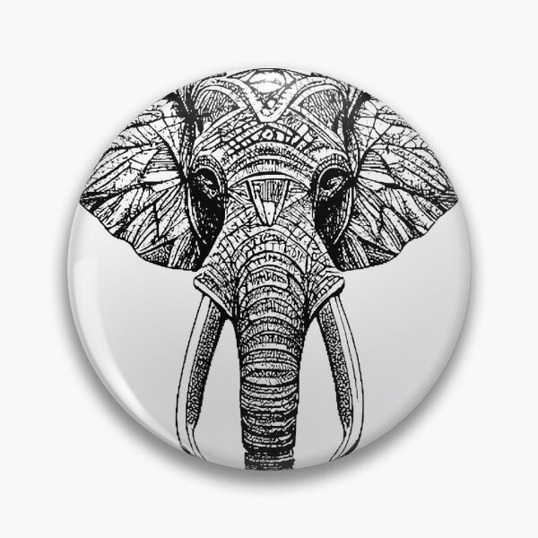 Item preview, Elephant head graphics designed and sold by HistHero.
