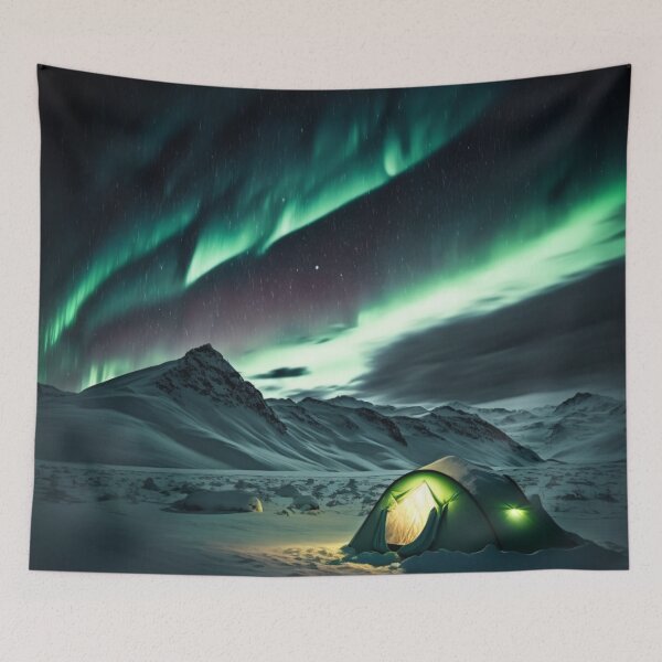 Item preview, Northern Hemisphere Aurora/Deep Space Skyline/Interstellar Art designed and sold by aiphotosart.