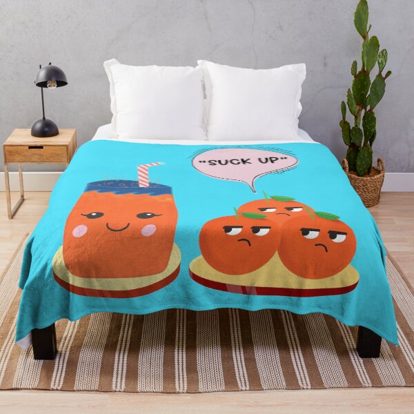 Item preview, Orange Juice Lovers Suck Up Comic Fruit Puns Funny Oranges designed and sold by Renata Illustrata.