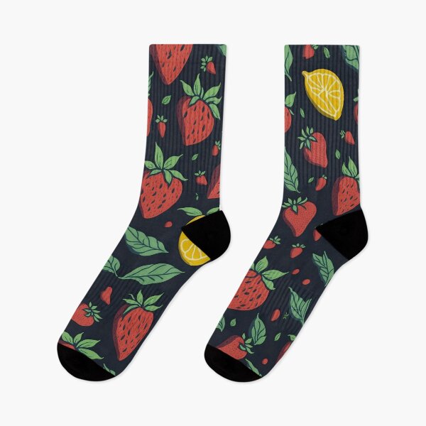Item preview, Lemons and Strawberries Pattern designed and sold by CinEmmaDesign.