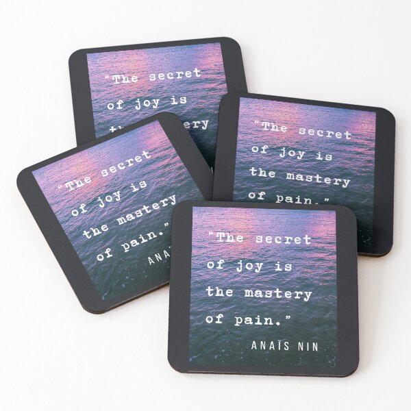 Item preview, Sea and Anaïs Nin quote: The secret of joy is the mastery of pain. designed and sold by artbleed.