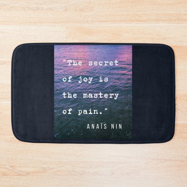 Item preview, Sea and Anaïs Nin quote: The secret of joy is the mastery of pain. designed and sold by artbleed.