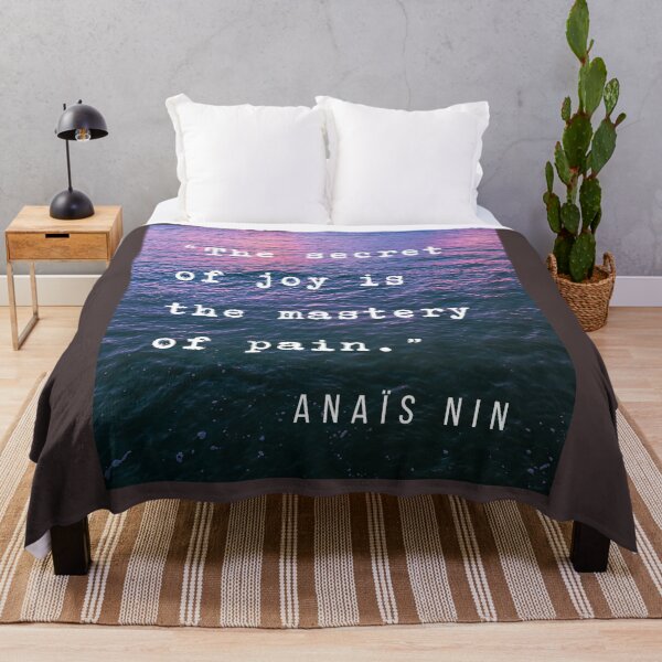 Item preview, Sea and Anaïs Nin quote: The secret of joy is the mastery of pain. designed and sold by artbleed.