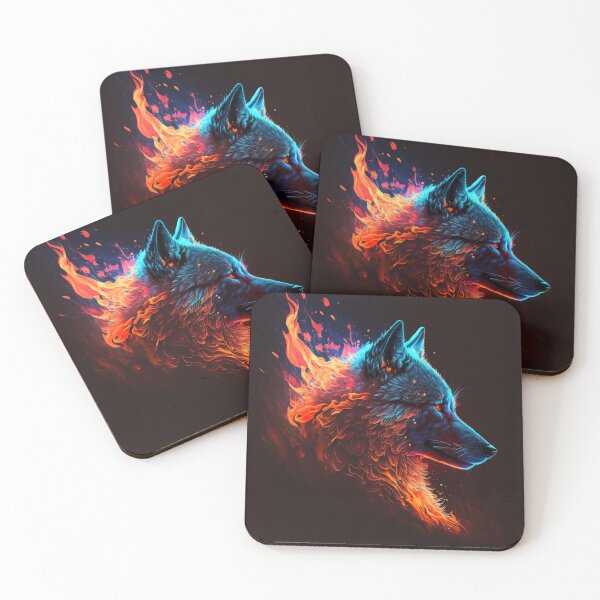 Item preview, Cyber Fire Wolf designed and sold by AxeWave.