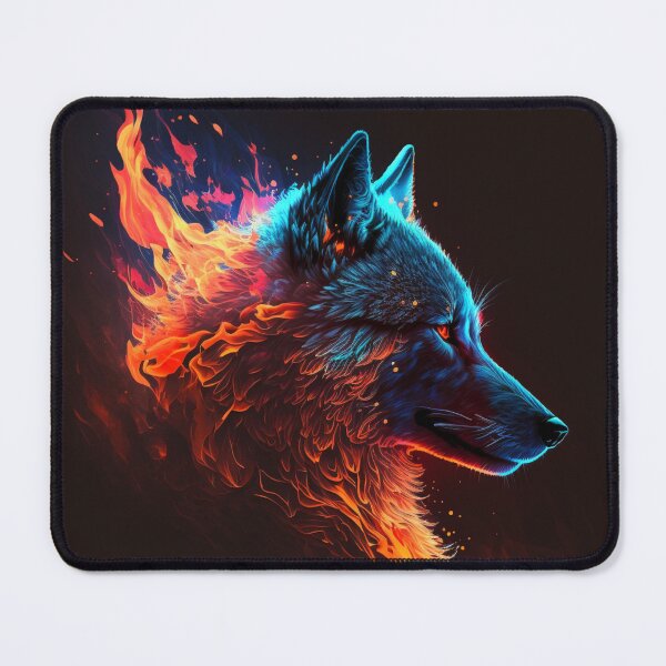 Item preview, Cyber Fire Wolf designed and sold by AxeWave.