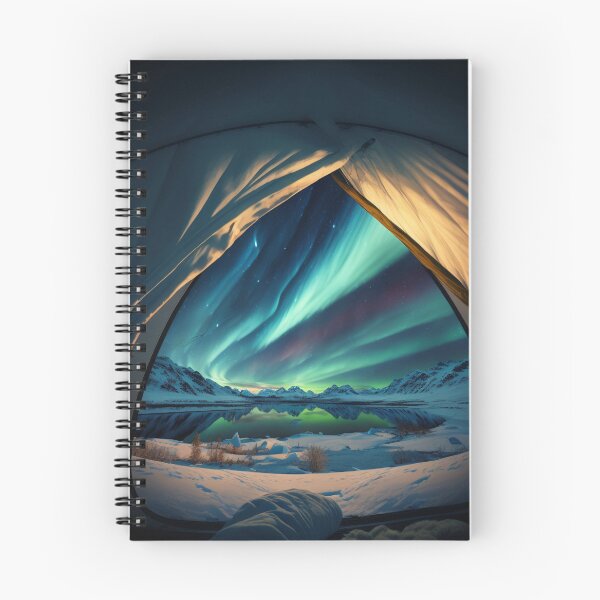 Item preview, Aurora Borealis Reflections/Arctic Ocean/Interstellar Cosmos Art designed and sold by aiphotosart.