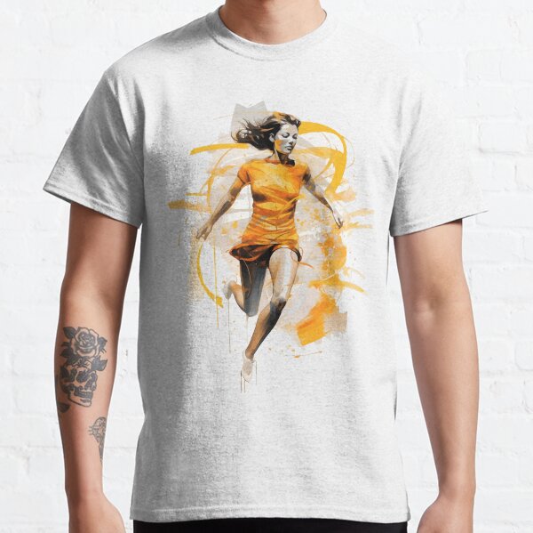 Femme Courant Déterminée| Coureuse | Dame sportive T-shirt classique