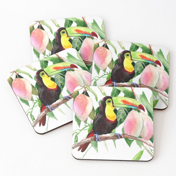 Item preview, Toucan and Mango, Jungle designed and sold by surenart.