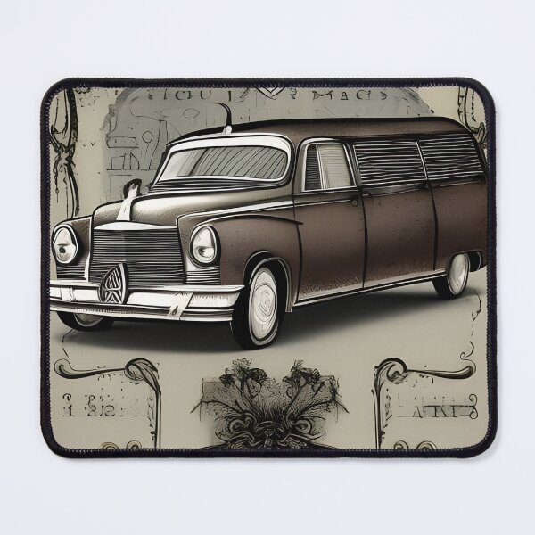 Item preview, Vintage Hearse, Pencil Sketch designed and sold by PC-artist.