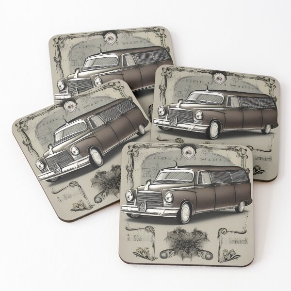 Item preview, Vintage Hearse, Pencil Sketch designed and sold by PC-artist.