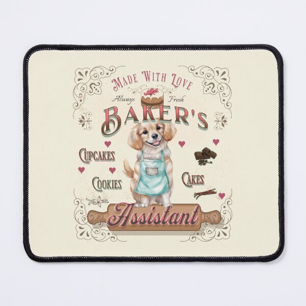 Item preview, Dog Golden Retriever Baker's Assistant - Baking Buddy designed and sold by PositiveIdeas.