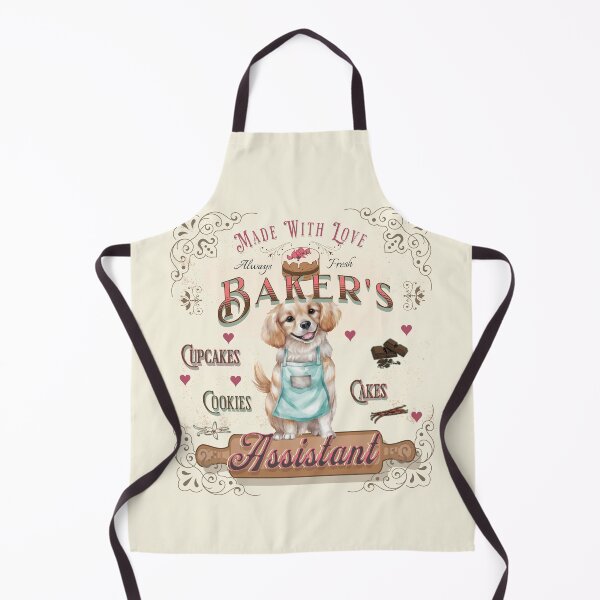 Item preview, Dog Golden Retriever Baker's Assistant - Baking Buddy designed and sold by PositiveIdeas.