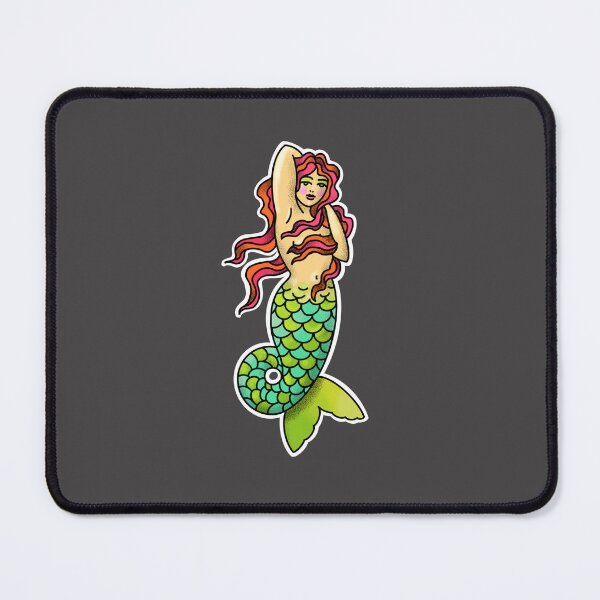 Item preview, Mermaid tattoo, neotraditional style designed and sold by weilertsen.