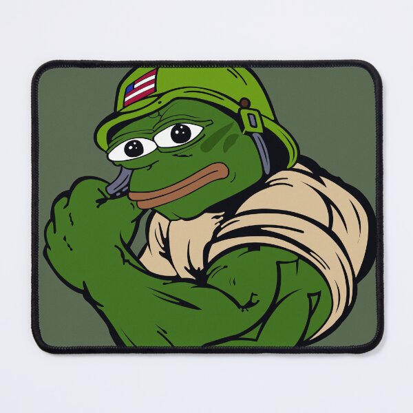 Item preview, Pepe the frog military soldier War funny meme designed and sold by VinBasis.