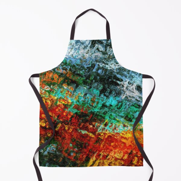 Item preview, Colourful Pebbled Effect Abstract Art with a Splash of Red designed and sold by Trevor Hirst.