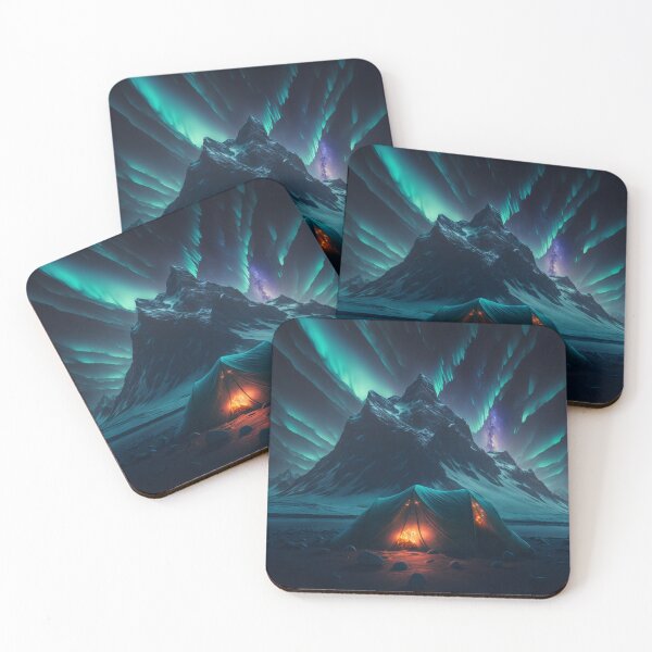 Item preview, Aurora Borealis Over Lake/Constellation Starry Sky/Interstellar Art designed and sold by aiphotosart.