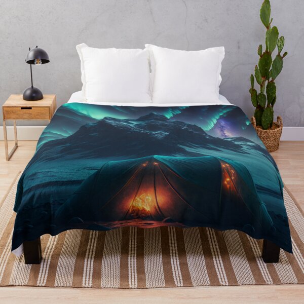 Item preview, Aurora Borealis Over Lake/Constellation Starry Sky/Interstellar Art designed and sold by aiphotosart.