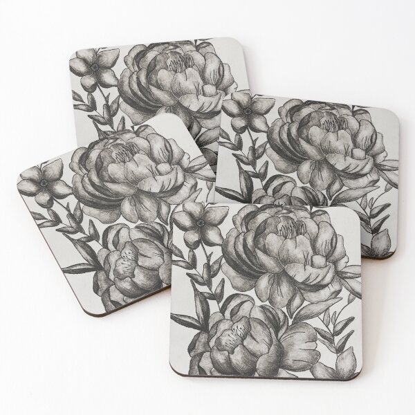 Item preview, Charcoal Florals designed and sold by marymdodge2.