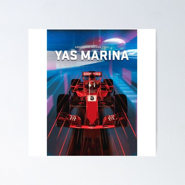 F1 Abu Dhabi Grand Prix (Yas Marina Circuit) print by Michael