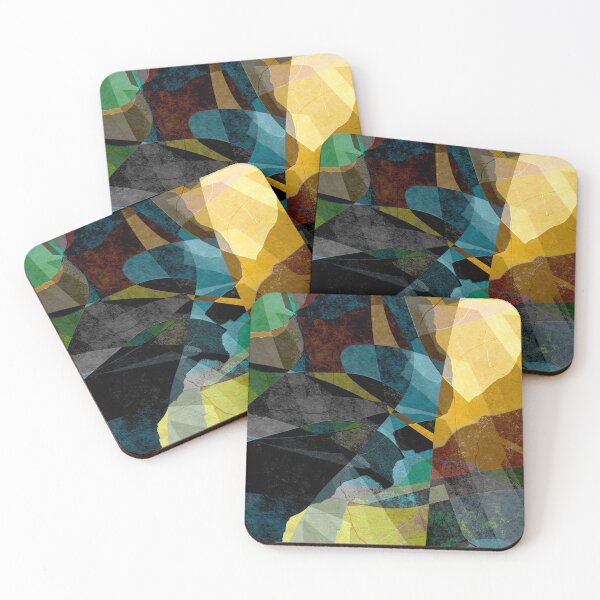 Item preview, Colourful Cut-out Shapes Abstract Art designed and sold by Trevor Hirst.