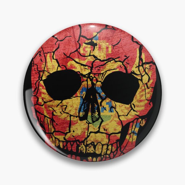 Item preview, Skull Flag of Montenegro,halloween designed and sold by EpicMaps.