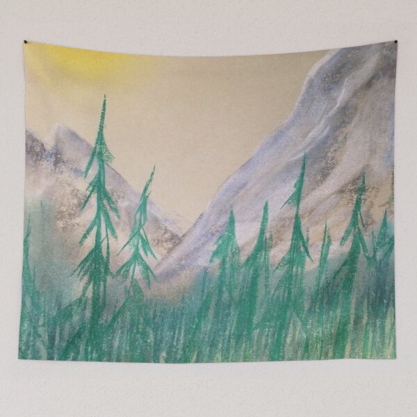 Item preview, Sun, Mountains, and Forest on a Hazy Day designed and sold by Scott and Mary Schneider art_photography.