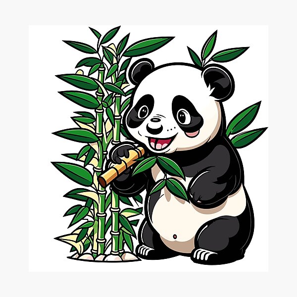 Item preview, Bamboo eating Baby Panda designed and sold by RossoCorsa250.