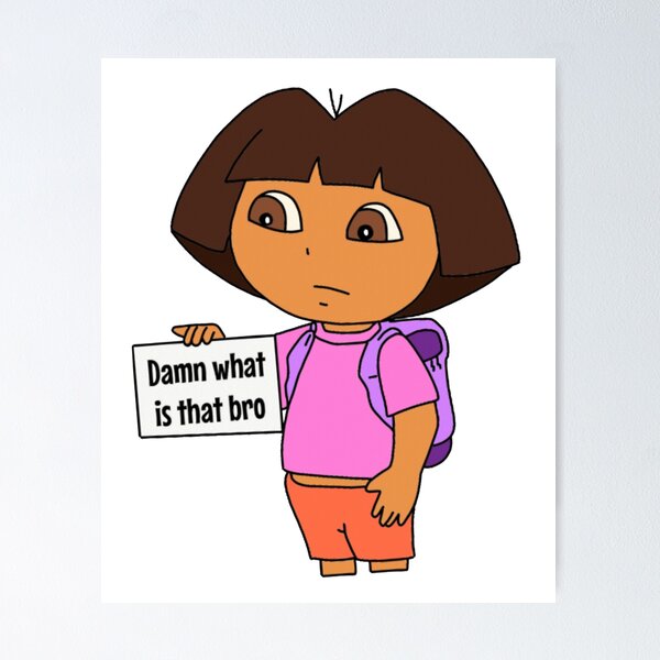 dora the rock - Meme - Posters and Art Prints