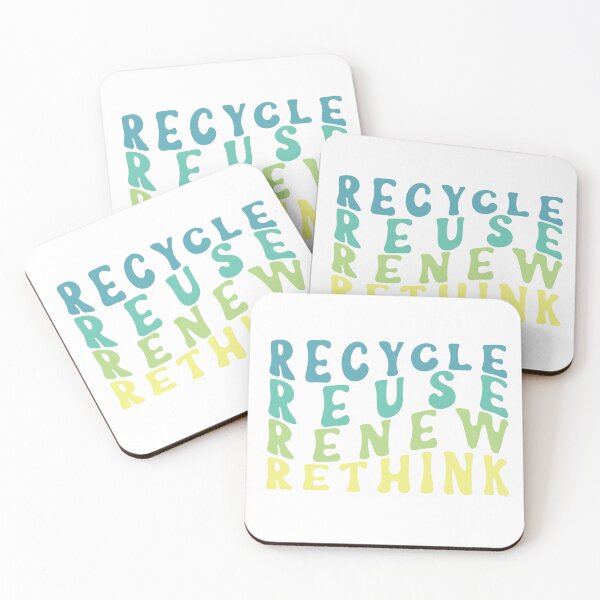Item preview, Recycle reuse renew rethink retro groove designed and sold by paediilart.