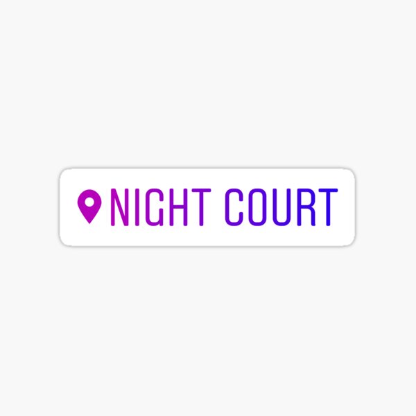 Item preview, Night Court Instagram Location Sticker designed and sold by Chapters & Charms.
