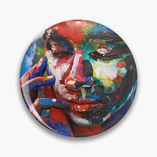Item preview, Living painting - young woman completely covered with thick paint designed and sold by MTShoppingLine.